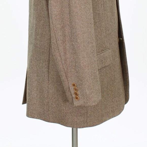 Mark & Spencer 44R Brown Solid 3-Button Sport Coat Blazer Jacket V337 - Picture 6 of 11